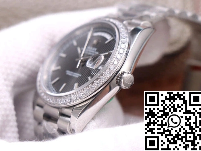 M228349RBR-0008 Factory Rolex White Day-Date EW Grey Gold Dial 1207